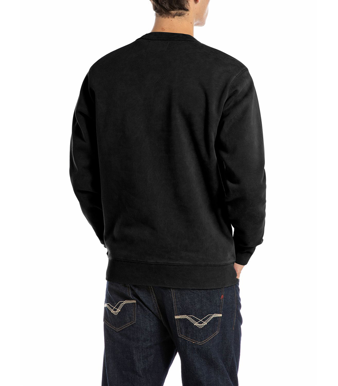 ガーメントダイブラッシュコットンフリース 詳細画像 ブラック 2